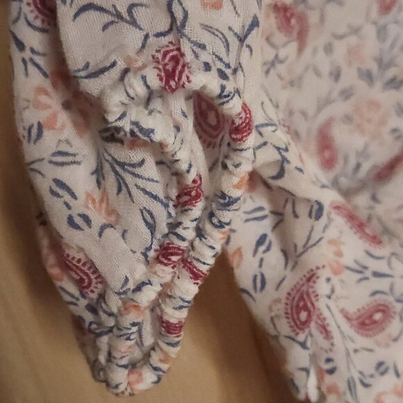 Caslon Womens Cotton Floral Lightweight Oversized Blouse Small - Picture 4 of 6